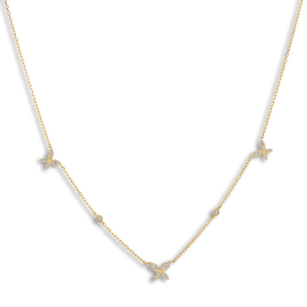 Le Vian Diamond Pendant Necklace 1/4 ct tw Round 14K Honey Gold 17" zDnlyGUD