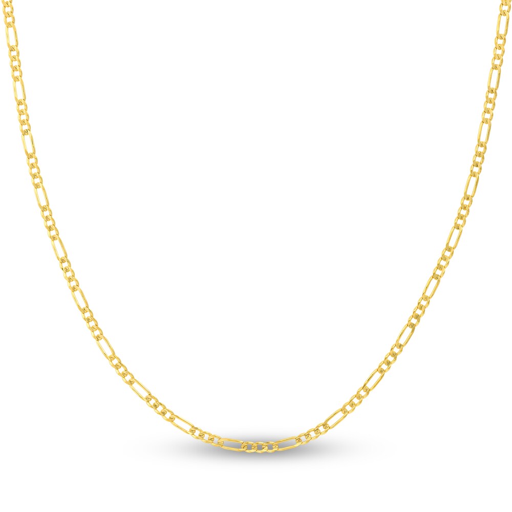 Figaro Chain Necklace 14K Yellow Gold 20" zSeUJiHh