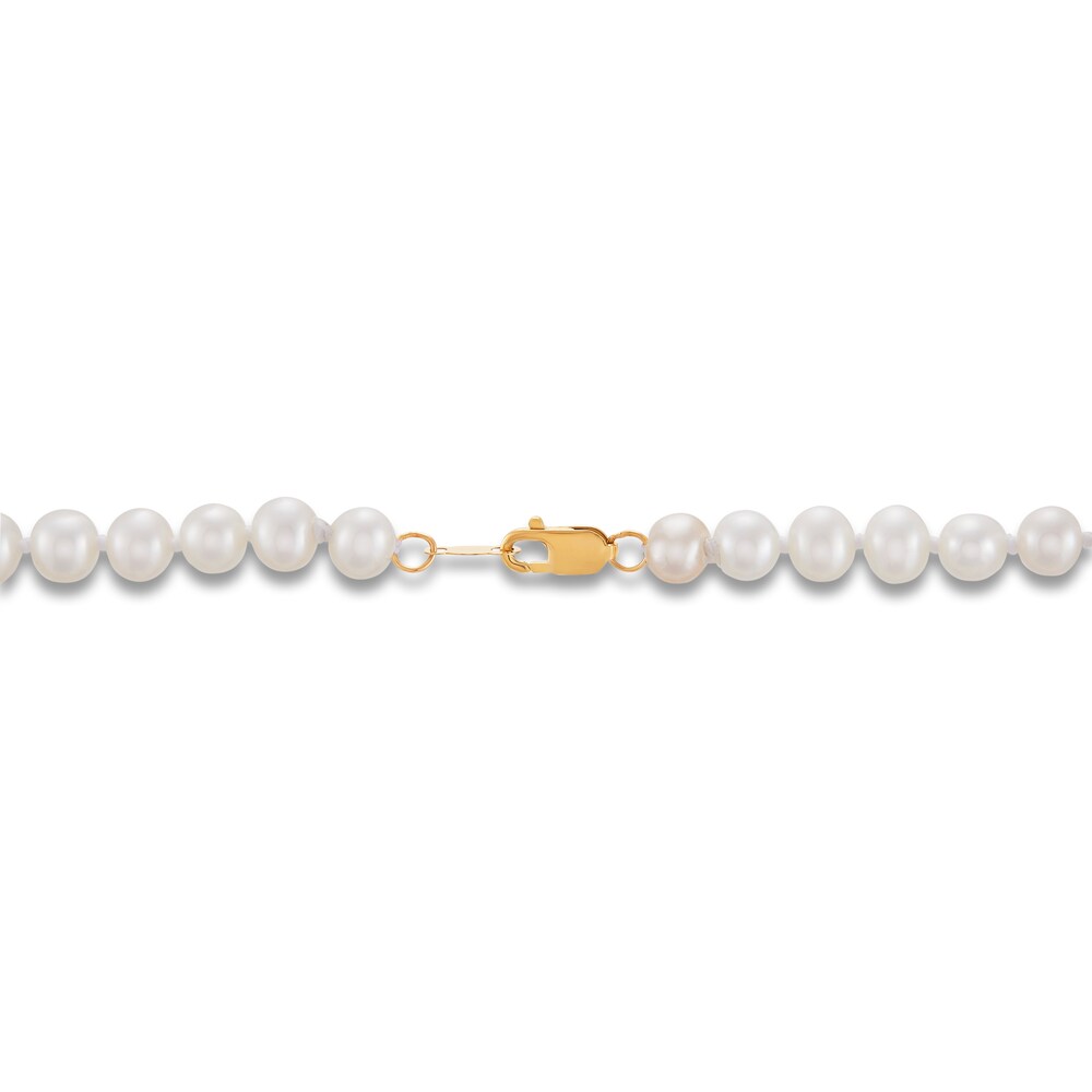 Children\'s Necklace Cultured Pearl 14K Yellow Gold zx79u63j