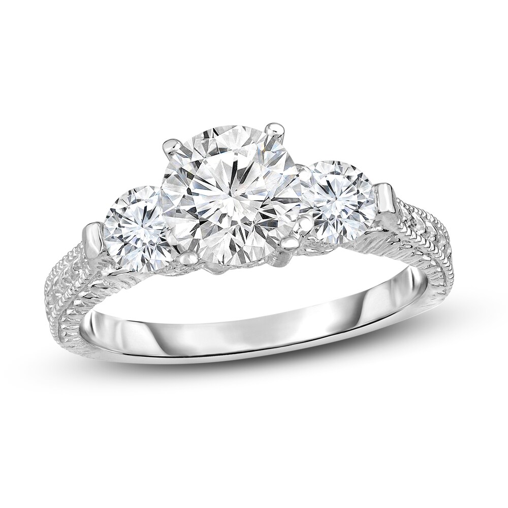 Diamond Ring 1/2 ct tw Round 14K White Gold 0BCEhnnK