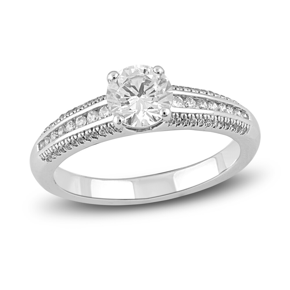 Diamond Engagement Ring 1 ct tw Round 14K White Gold 0KcxUEpa