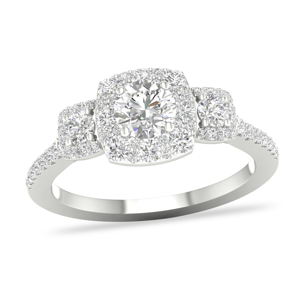 Diamond Ring 1 ct tw Round-cut 14K White Gold 0mrlq2CF [0mrlq2CF]