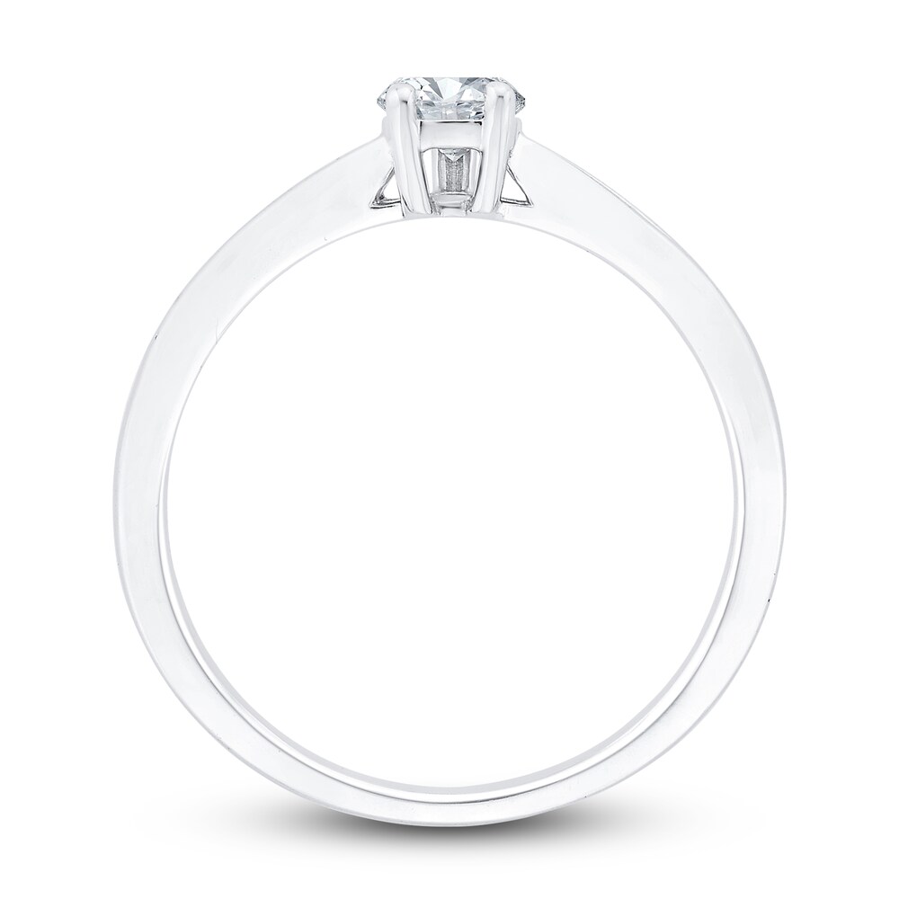 Diamond Engagement Ring 1/2 ct tw Pear-shaped/Baguette 14K White Gold 0ztQfmI3