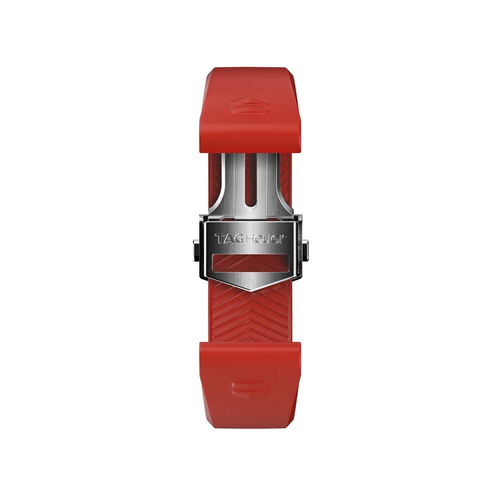 TAG Heuer CONNECTED Red Rubber Watch Strap 42mm BT6271 1jg7LBoy