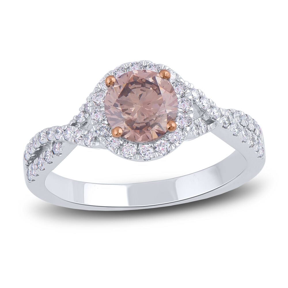 Diamond Engagement Ring 1-3/8 ct tw Round 14K White Gold 24907bPI
