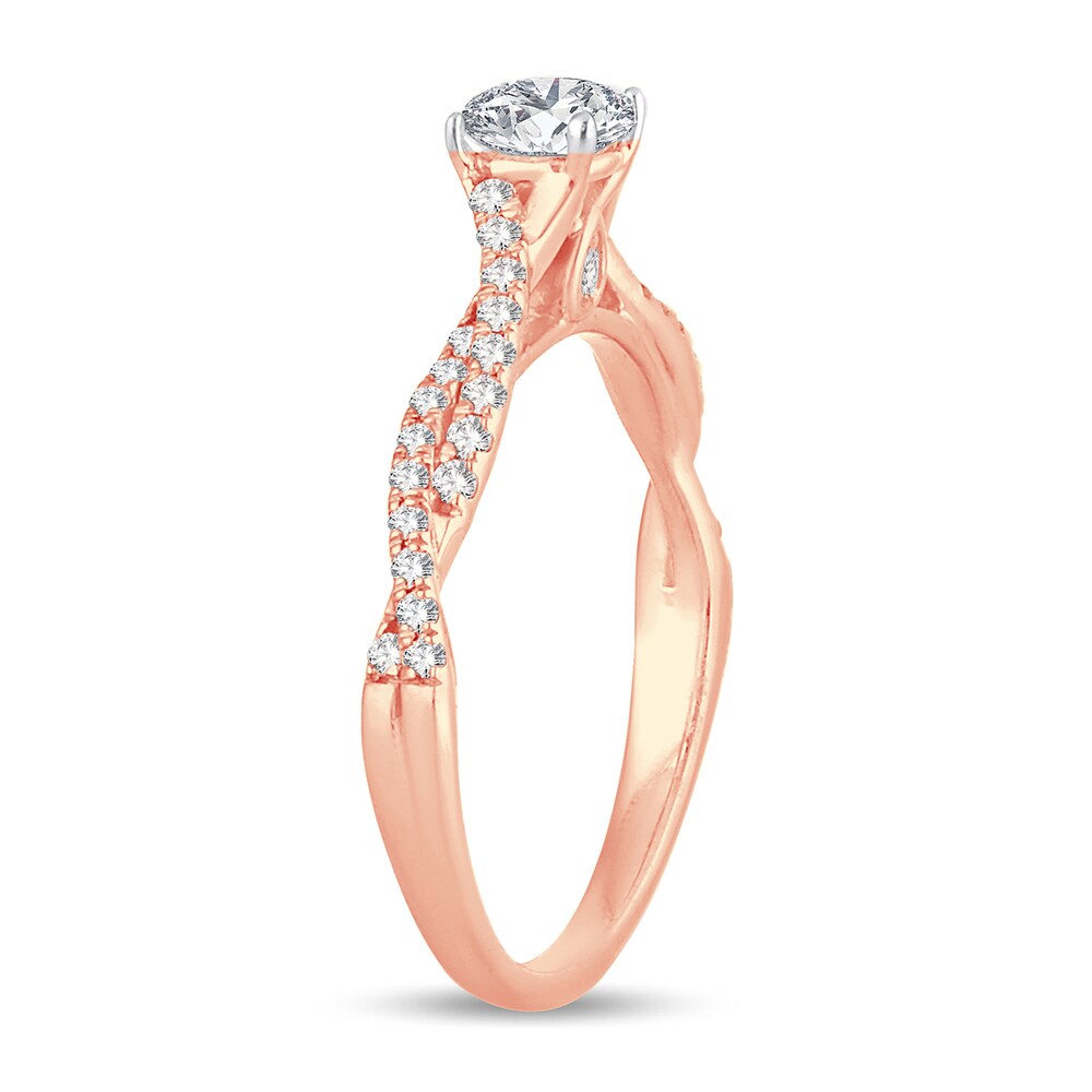 Diamond Ring 1/2 ct tw Oval 14K Rose Gold 2uo5UlZf