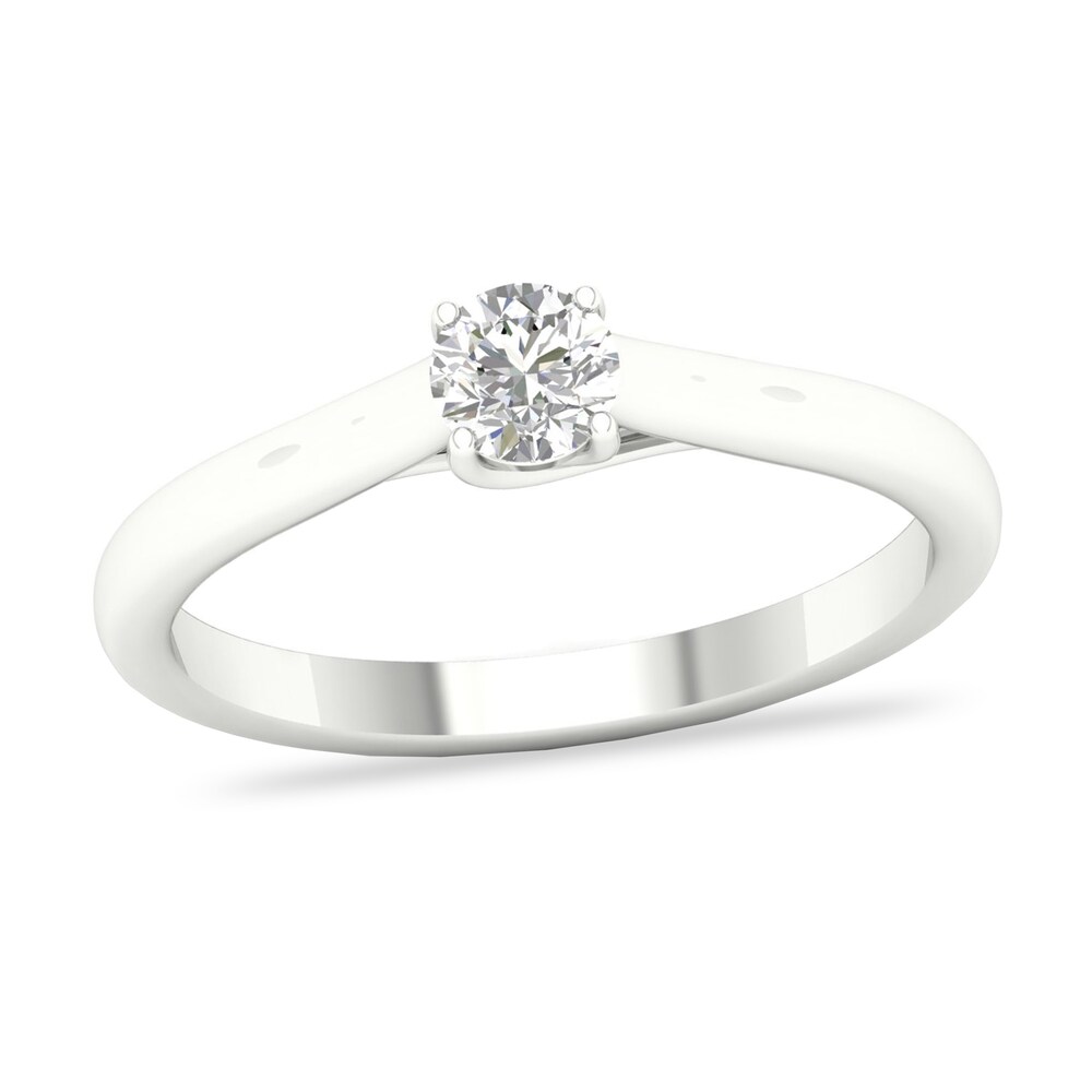 Diamond Solitaire Ring 1/3 ct tw Round-cut 14K White Gold (SI2/I) 34fcPkP1