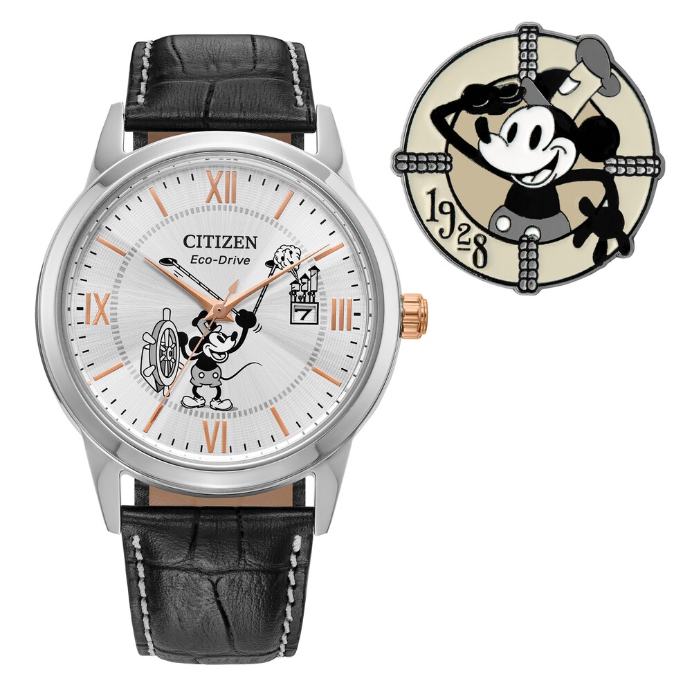 Citizen Mickey Mouse Captain Men\'s Watch AW1781-49W 3ALUqvFp