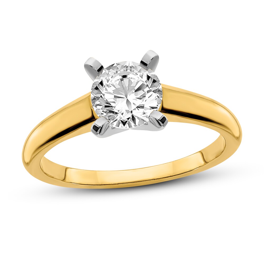 Diamond Engagement Ring 1 ct tw Round 14K Two-Tone Gold (I1/I) 3N5lQXlF