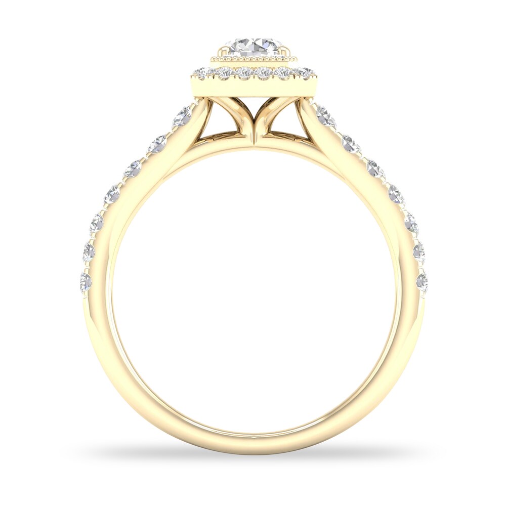 Diamond Ring 3/4 ct tw Round-cut 14K Yellow Gold 3SQ8BF00