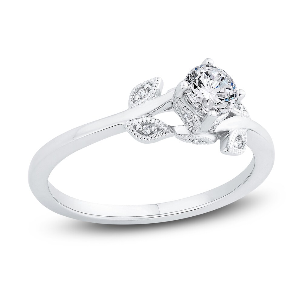 Diamond Engagement Ring 3/8 ct tw Round 14K White Gold 3bTbtQko