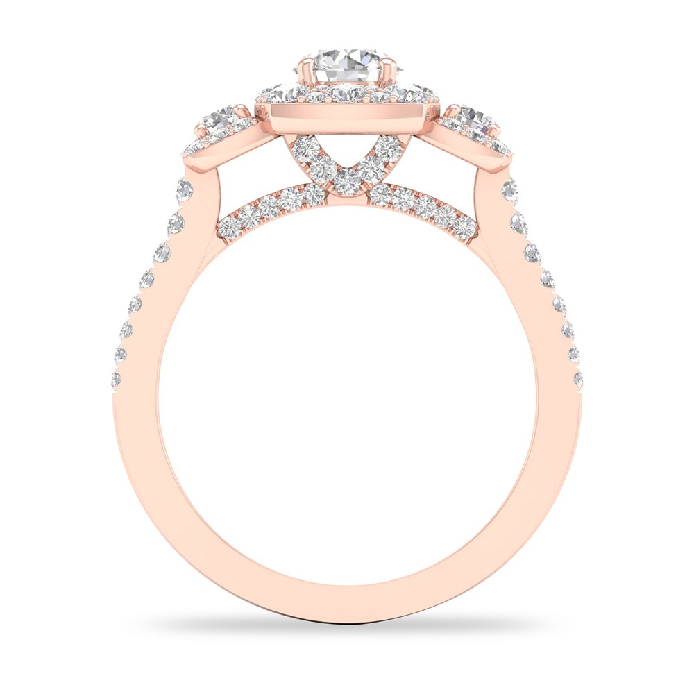 Diamond Ring 1 ct tw Round-cut 14K Rose Gold 3rTGmY91