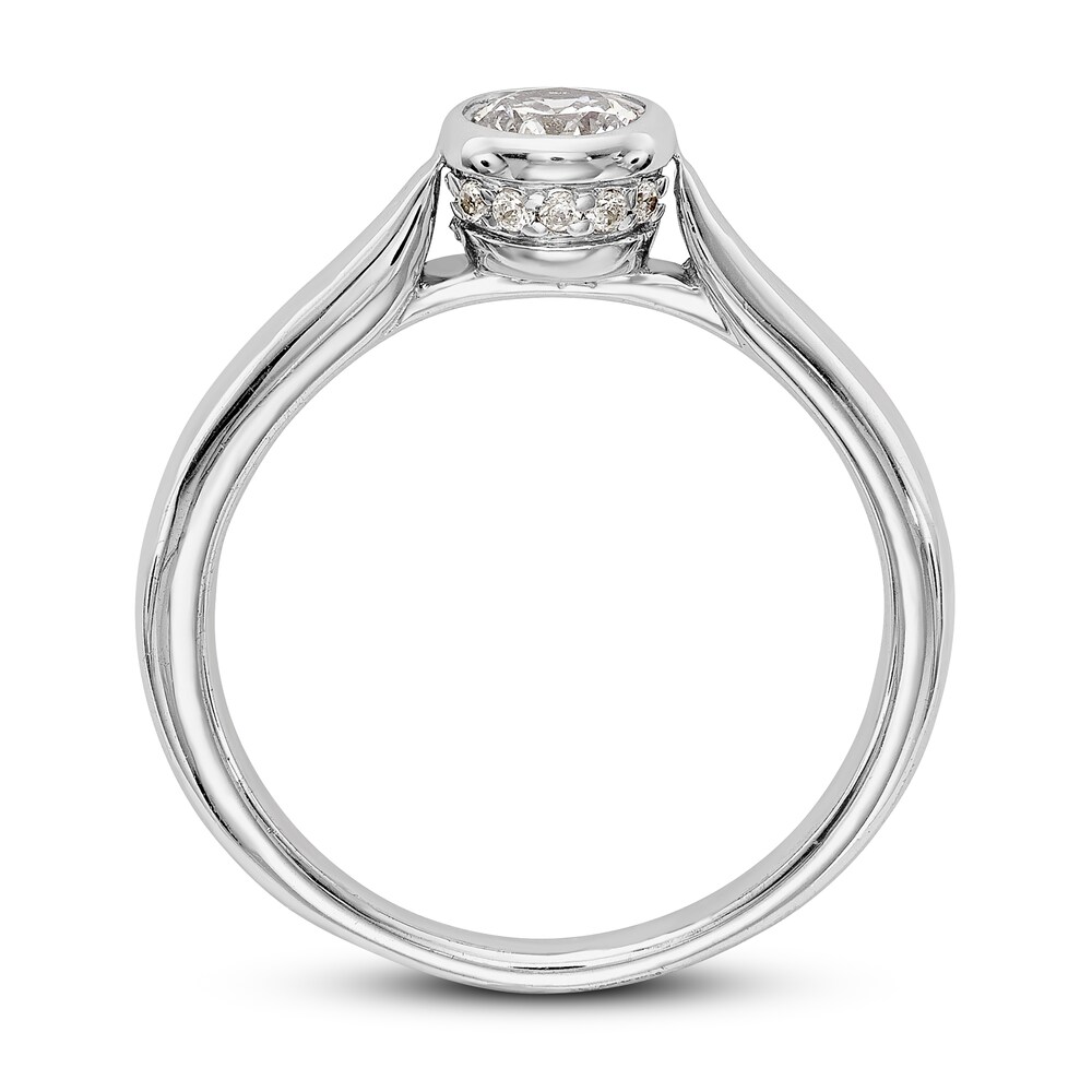 Diamond Solitaire Engagement Ring 1/4 ct tw Round 14K White Gold 463WWlXW