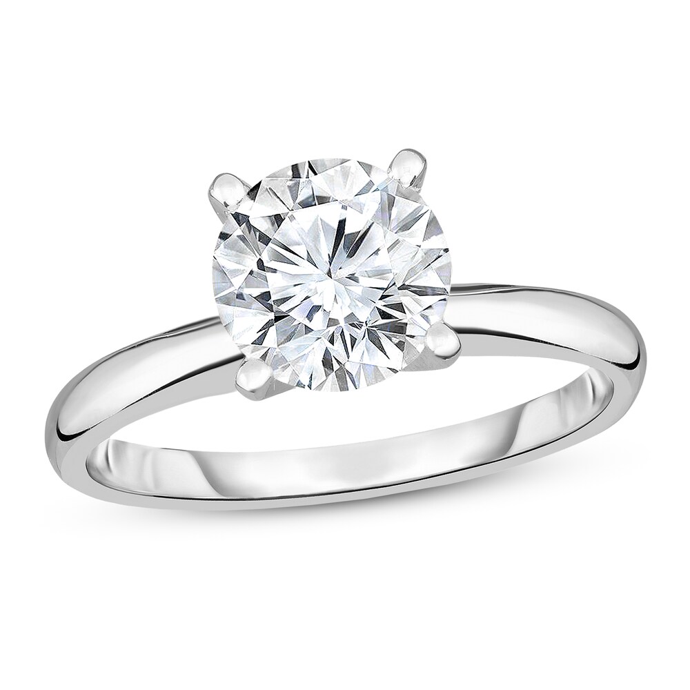 Diamond Solitaire Ring 5/8 ct tw Round 14K White Gold (I1/I) 4PR5yH4I