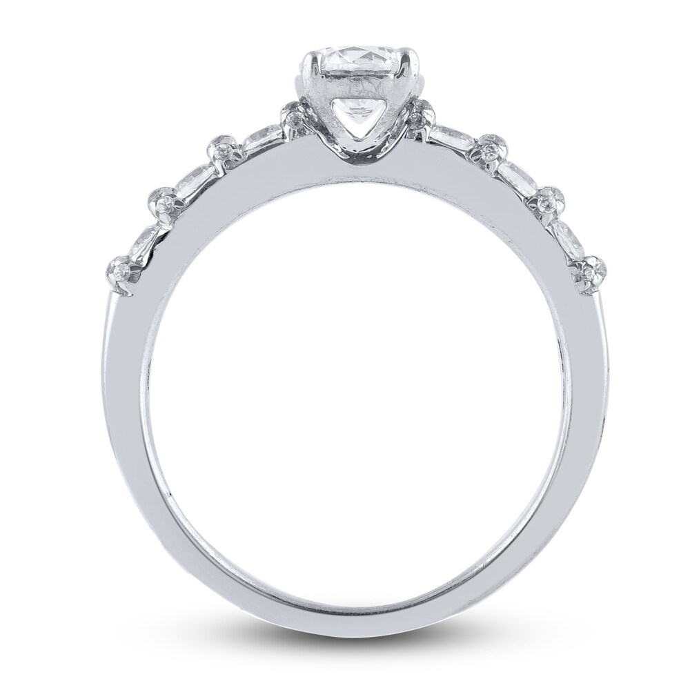 Diamond Engagement Ring 3/4 ct tw Round 14K White Gold 4XvJOPeh