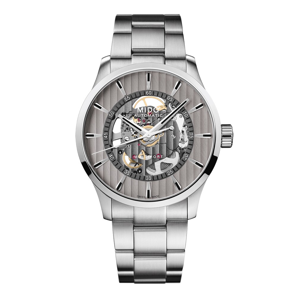 Mido Multifort Skeleton Vertigo Automatic Men\'s Watch M0384361103100 4mdqZuwY