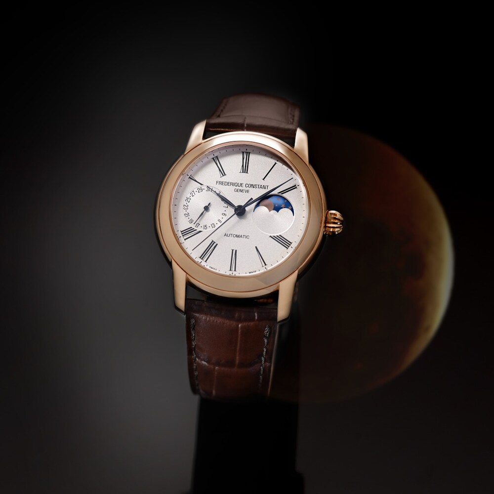 Frederique Constant Classic Moonphase Manufacture Men\'s Automatic Watch FC-712MS4H4 4wCA0P4K