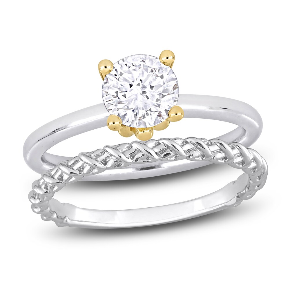 Diamond Y-Knot Bridal Set 1 ct tw Round 14K Two-Tone Gold (I/I1) 5GUzsLyH