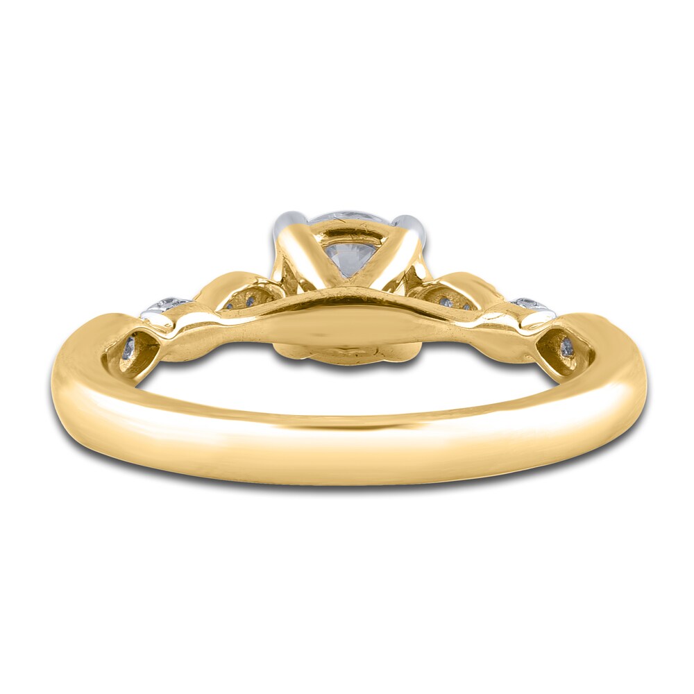 Diamond Engagement Ring 7/8 ct tw Round 14K Yellow Gold 5hrdZ6N7