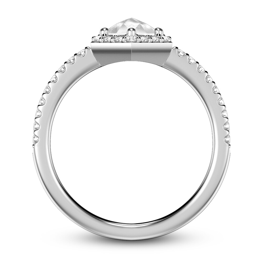 ArtCarved Rose-Cut Diamond Engagement Ring 3/4 ct tw 14K White Gold 5uD5XirU