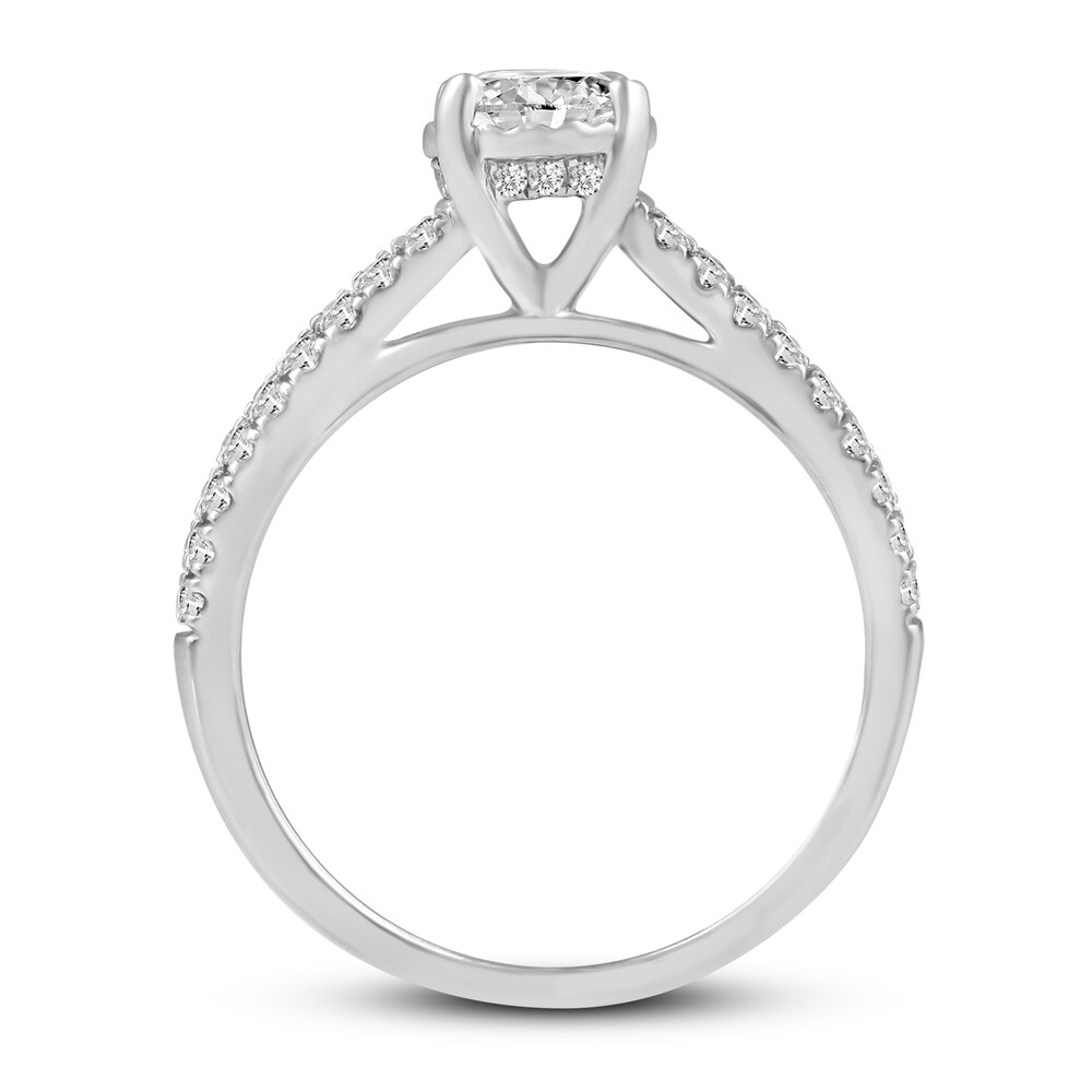 Diamond Engagement Ring 1 ct tw Round 14K White Gold 666WxIs7