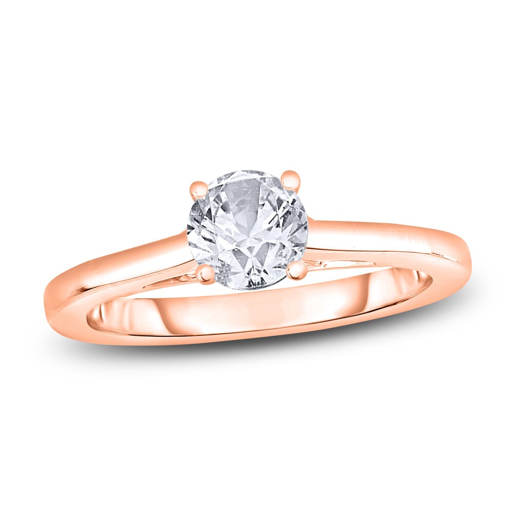 Diamond Solitaire Engagement Ring 3/4 ct tw Round 14K Rose Gold (I2/I) 68PkE9HI