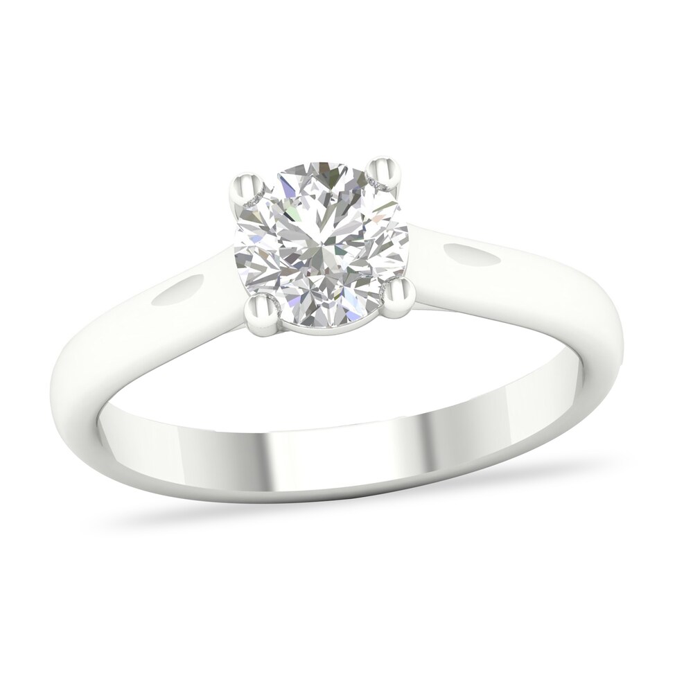 Diamond Solitaire Ring 1 ct tw Round-cut Platinum (SI2/I) 6EMMMoFL