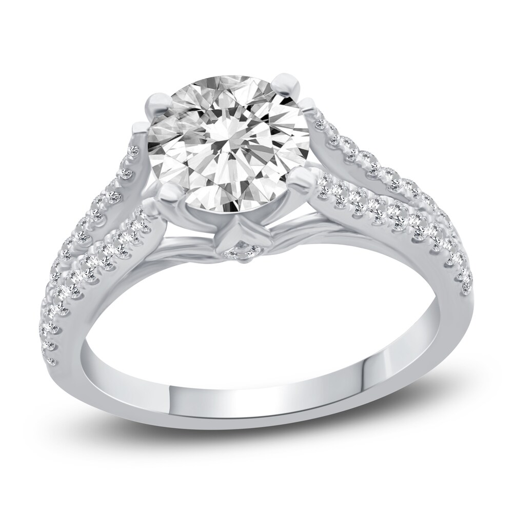 Diamond Engagement Ring 2 ct tw Round 14K White Gold 6FMpn9xm