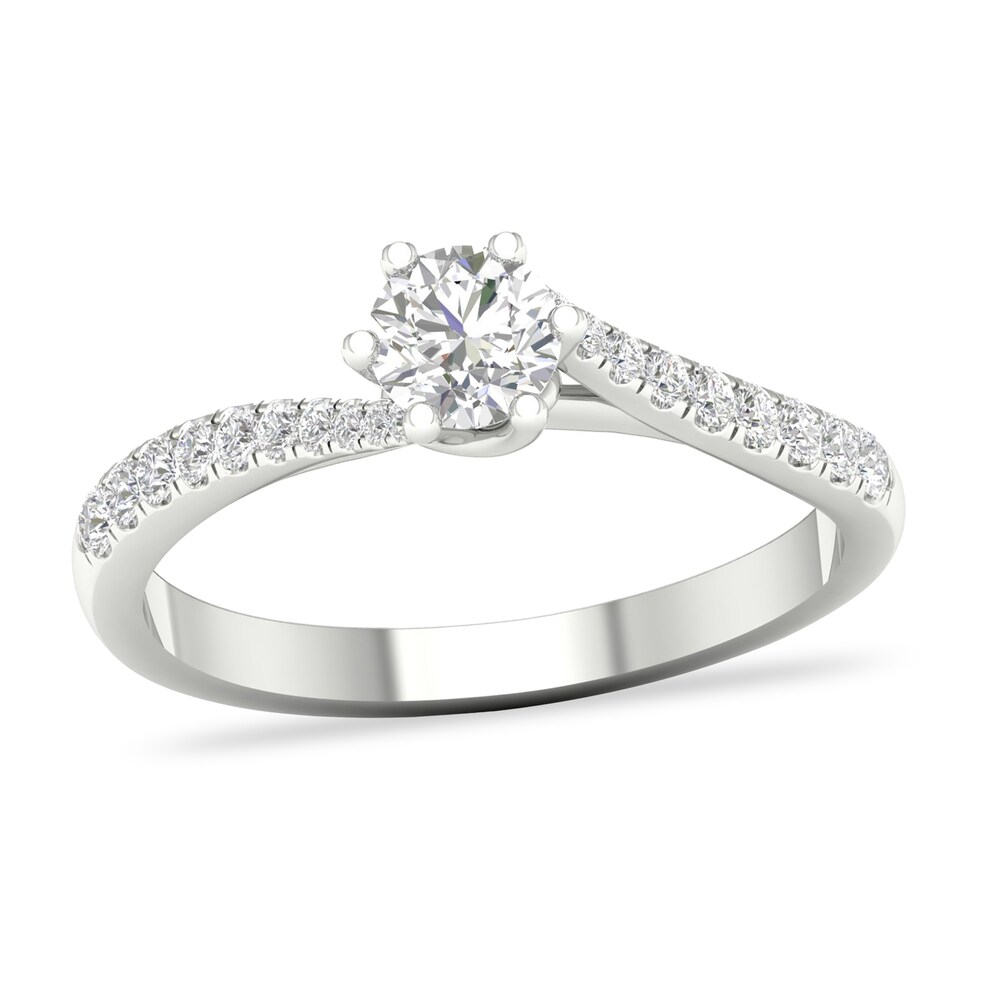 Diamond Ring 1/2 ct tw Round-cut 14K White Gold 6b3iujIm