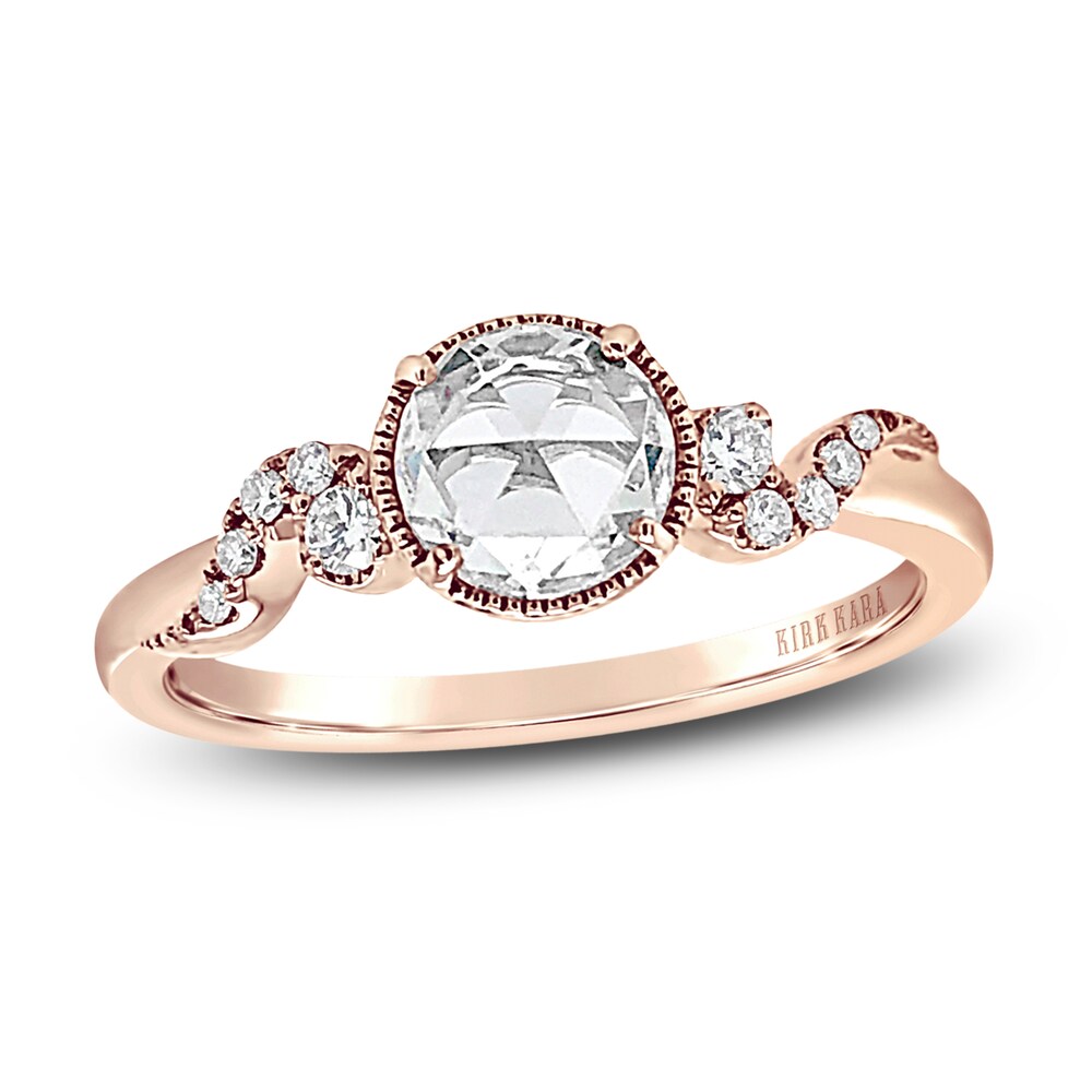 Kirk Kara Diamond Engagement Ring 1/2 ct tw Rose-cut 14K Rose Gold 6qJxMLzc