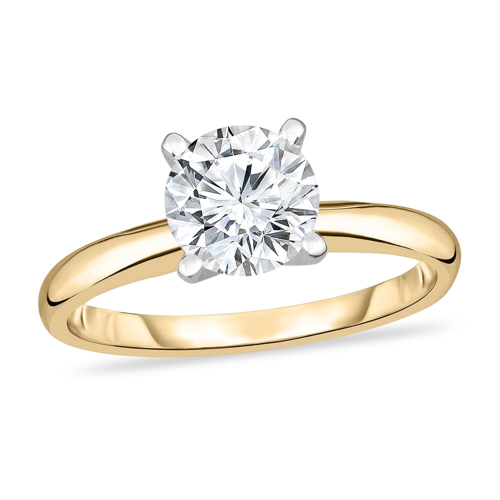 Diamond Solitaire Ring 1/2 ct tw Round 14K Yellow Gold (I1/I) 70N8fQX7