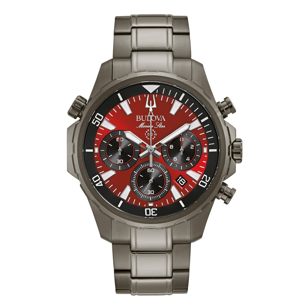 Bulova Marine Star Men\'s Chronograph Watch 98B350 7Ur9YLdp