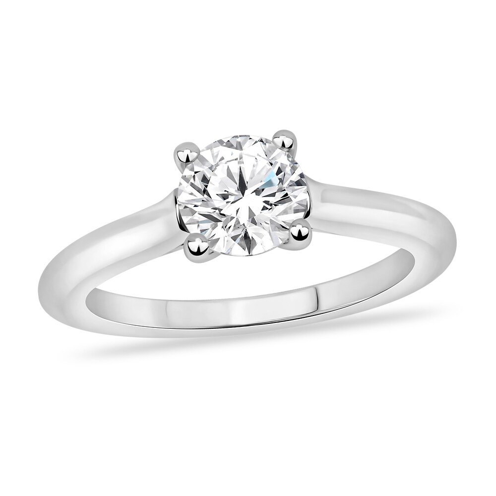 Diamond Solitaire Engagement Ring 1 ct tw Round-cut 14K White Gold (I2/I) 7wUvH9GE