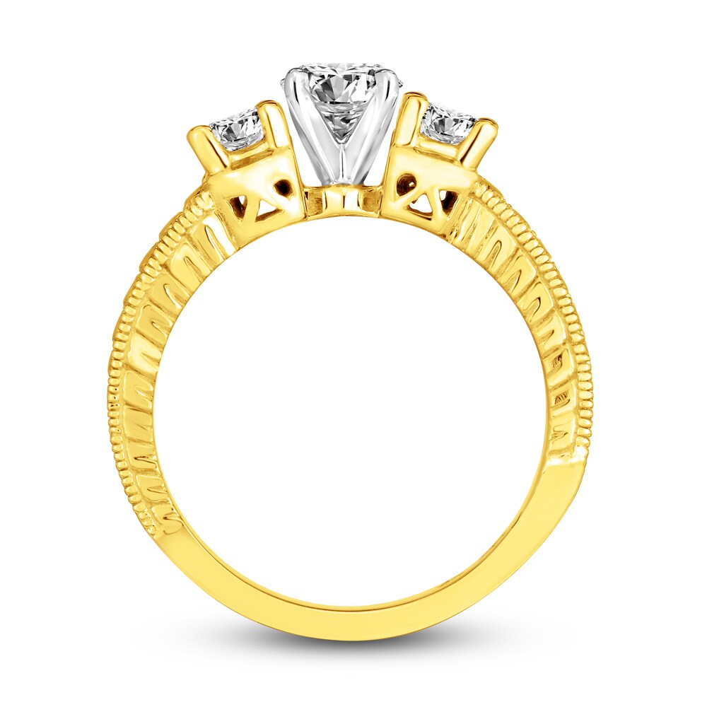 Diamond Ring 1 ct tw Round 14K Yellow Gold 8b88zsin