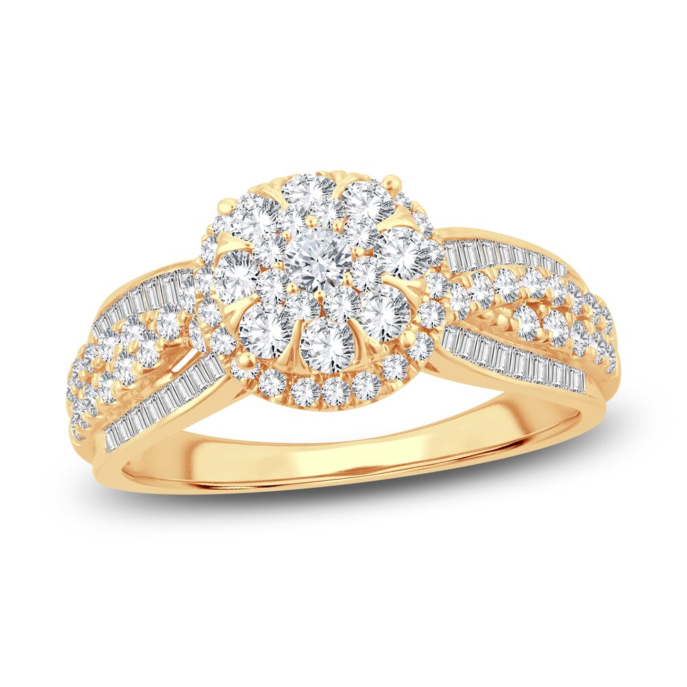 Diamond Ring 1 ct tw Round 14K Yellow Gold 8hP23zMS