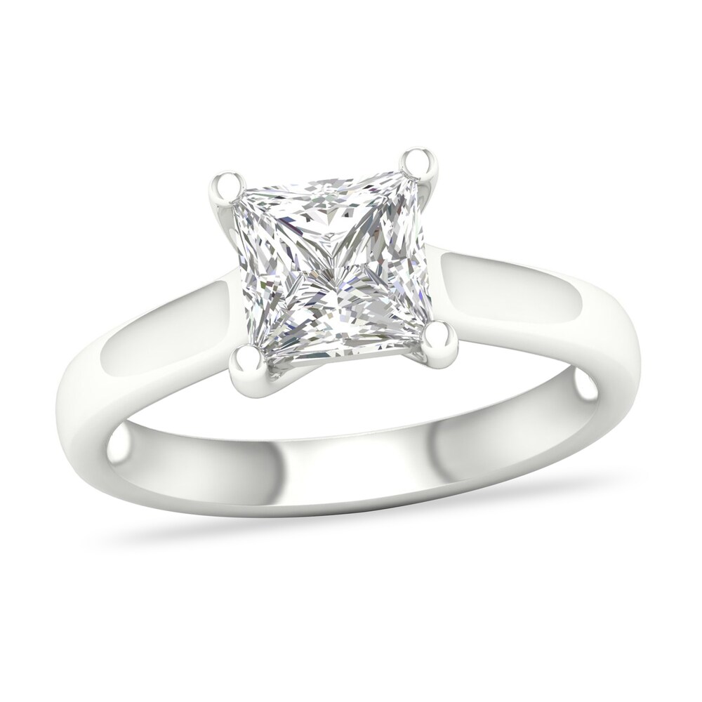 Diamond Solitaire Ring 2 ct tw Princess-cut Platinum (I1/I) 8kM8JPU8