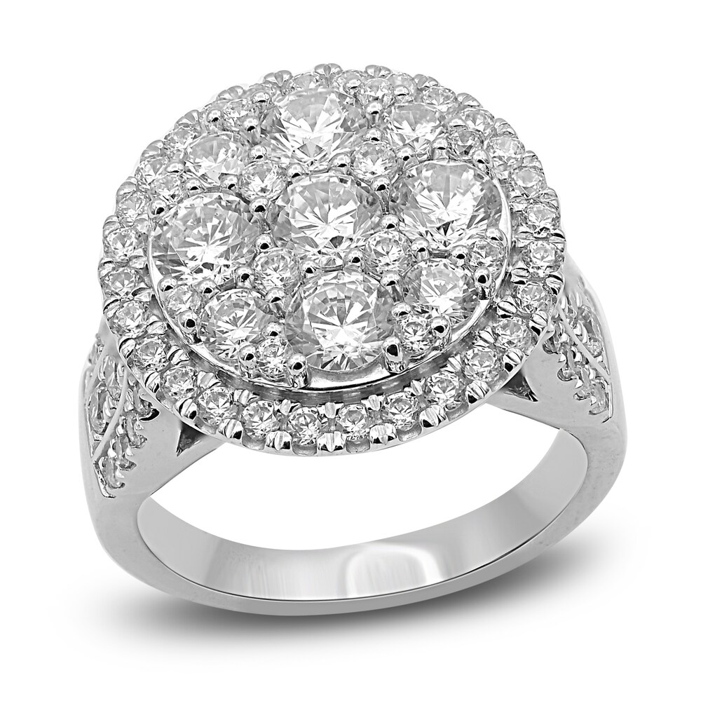 Diamond Engagement Ring 3 ct tw Round 14K White Gold 94uGSvtj