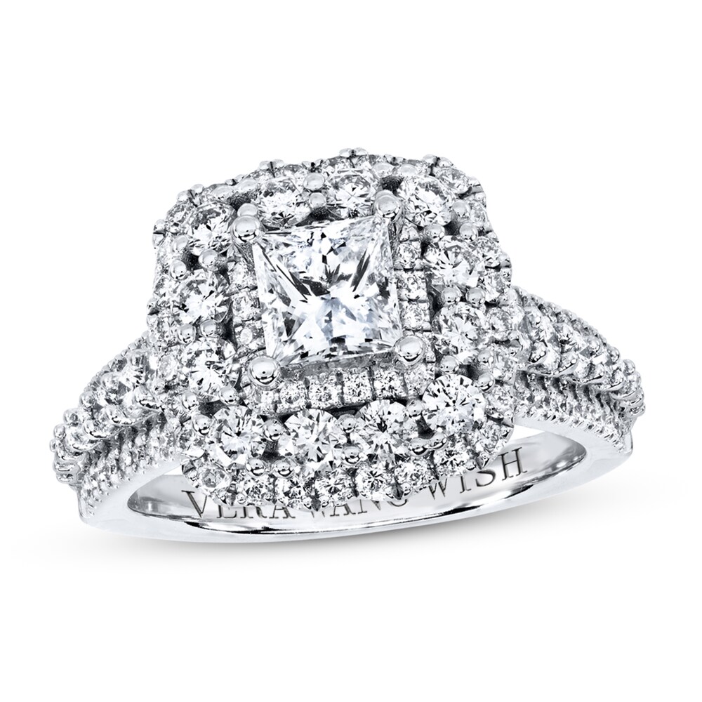 Vera Wang WISH 2-1/5 ct tw Diamonds 14K White Gold Ring 9ZqmLEKM