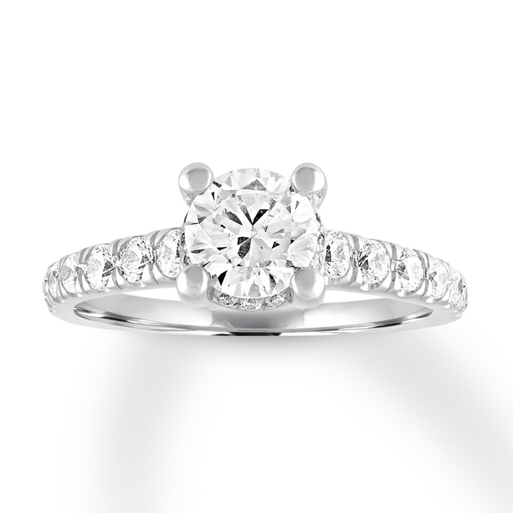 Diamond Engagement Ring 7/8 carat tw Round 14K White Gold 9g3icMY7