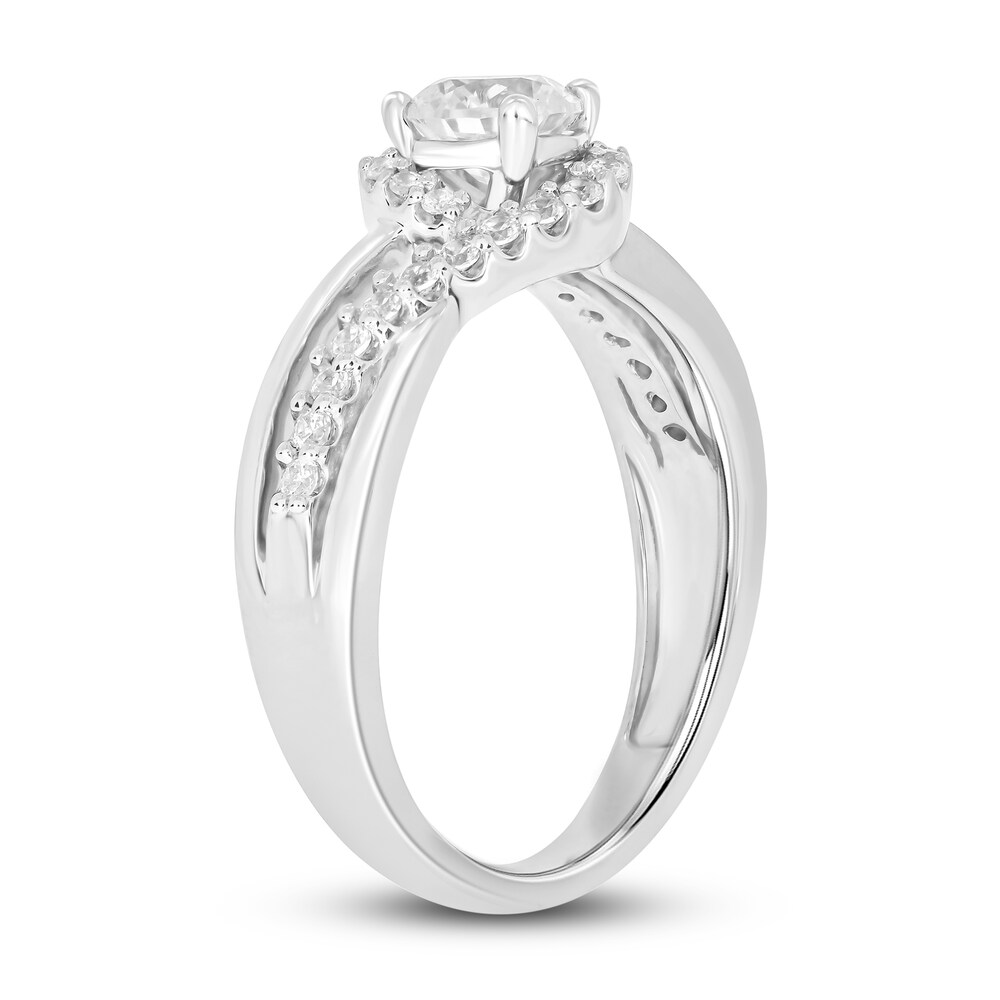 Diamond Engagement Ring 3/4 ct tw Round 14K White Gold 9p9MXKHa
