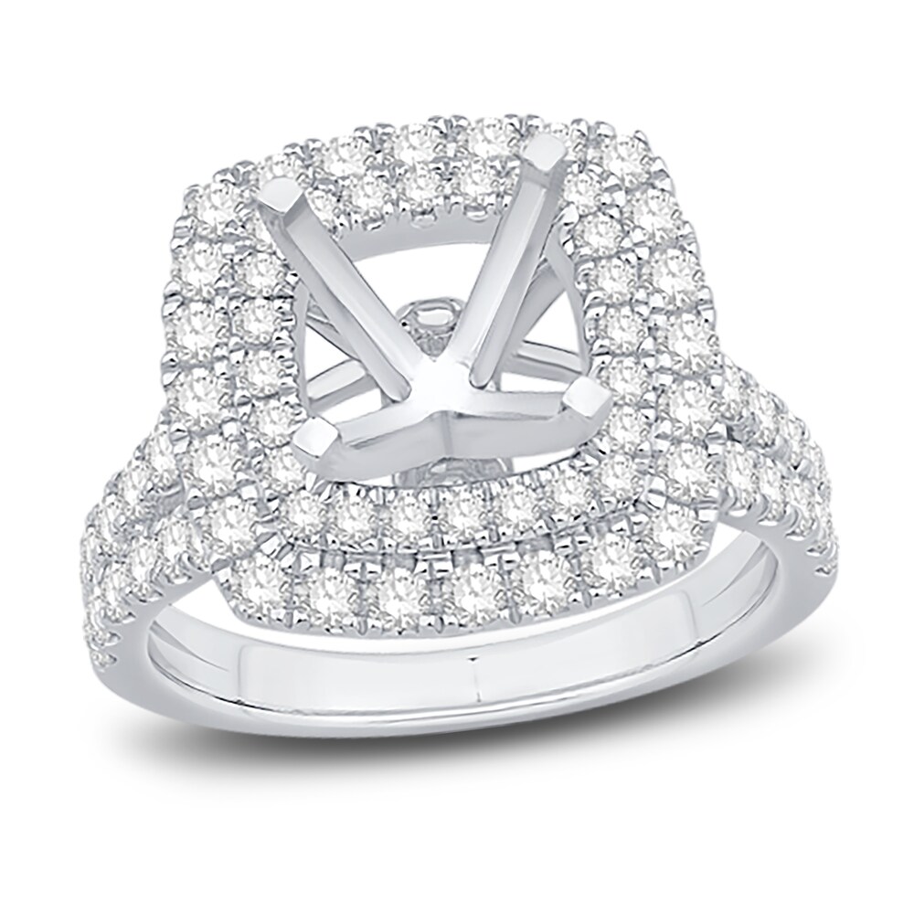 Engagement Ring 1-1/3 ct tw Round Platinum AS4LzuSf