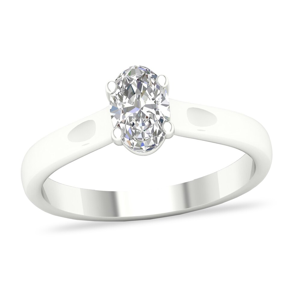 Diamond Solitaire Ring 3/4 ct tw Oval-cut Platinum (SI2/I) ASIBIhAk