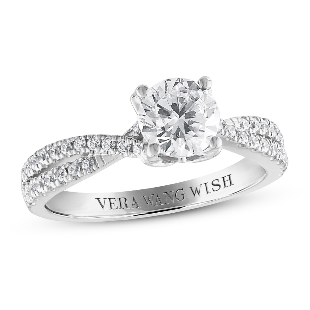 Vera Wang WISH Diamond Engagement Ring 1-1/5 ct tw Round Platinum AWDco6NP [AWDco6NP]