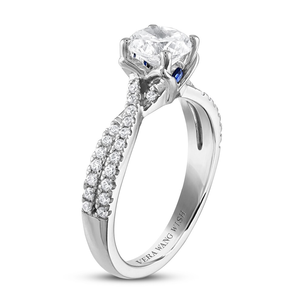 Vera Wang WISH Diamond Engagement Ring 1-1/5 ct tw Round Platinum AWDco6NP