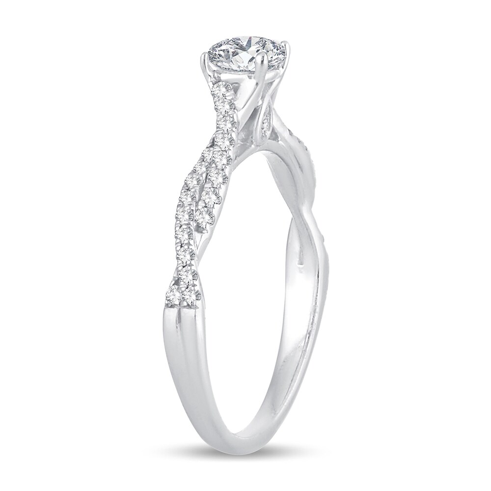 Diamond Ring 1/2 ct tw Oval 14K White Gold AonZqGOa