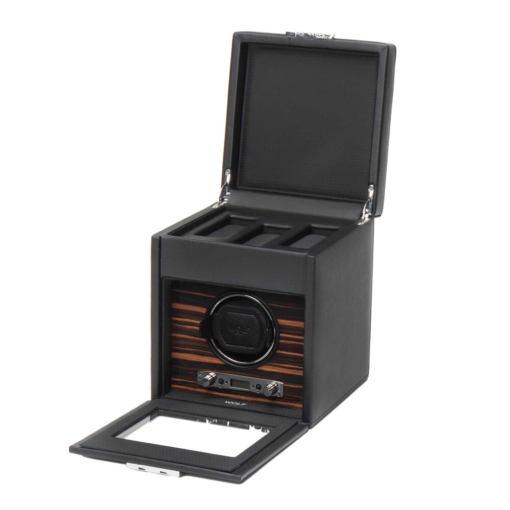 WOLF Roadster Single Watch Winder with Storage Ap2L3gXa