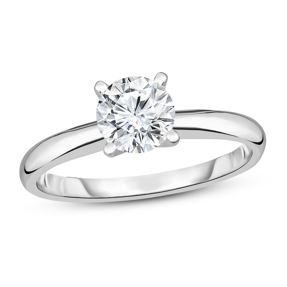 Diamond Solitaire Ring 1/3 ct tw Round 14K White Gold (I1/I) BHPVto5X