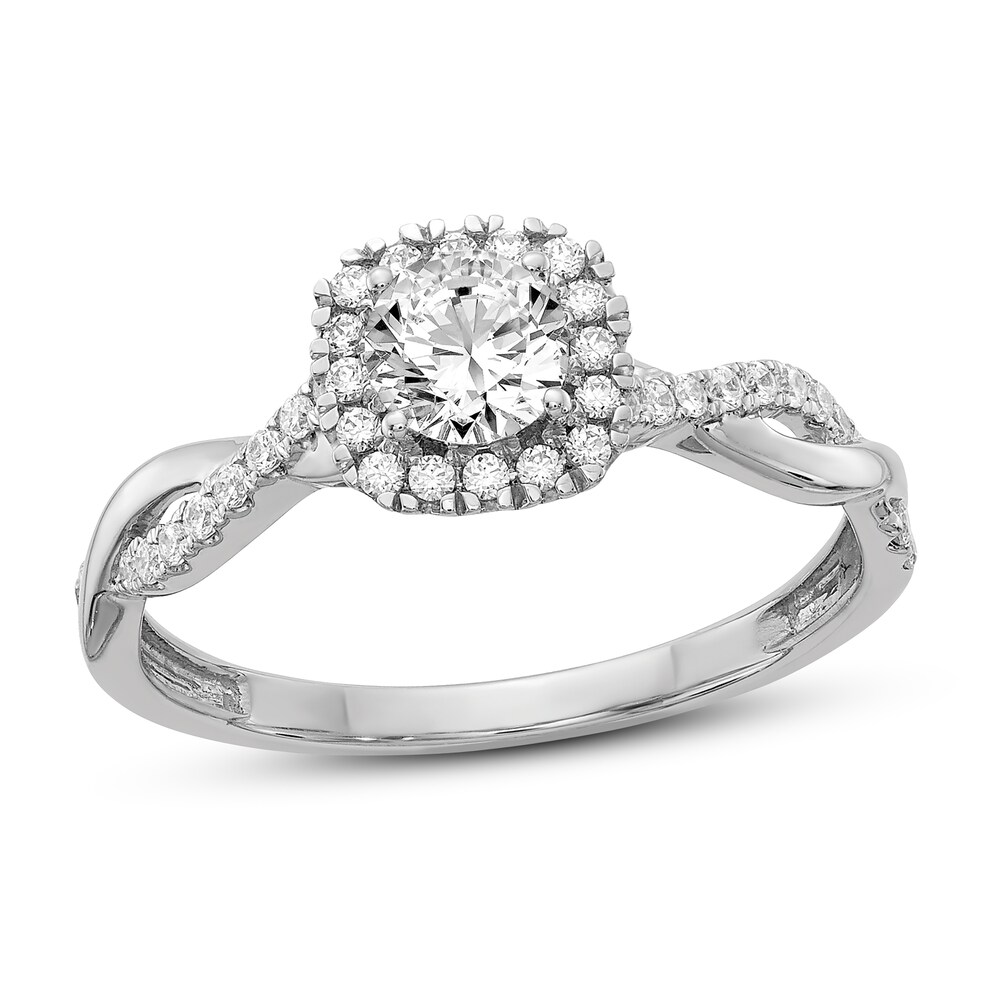 Diamond Engagement Ring 5/8 ct tw Round 14K White Gold BTJCWEK3