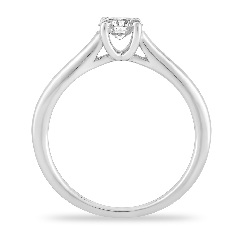 Diamond Solitaire Engagement Ring 1 ct tw Oval-cut 14K White Gold (I2/I) BUEyk5Tv