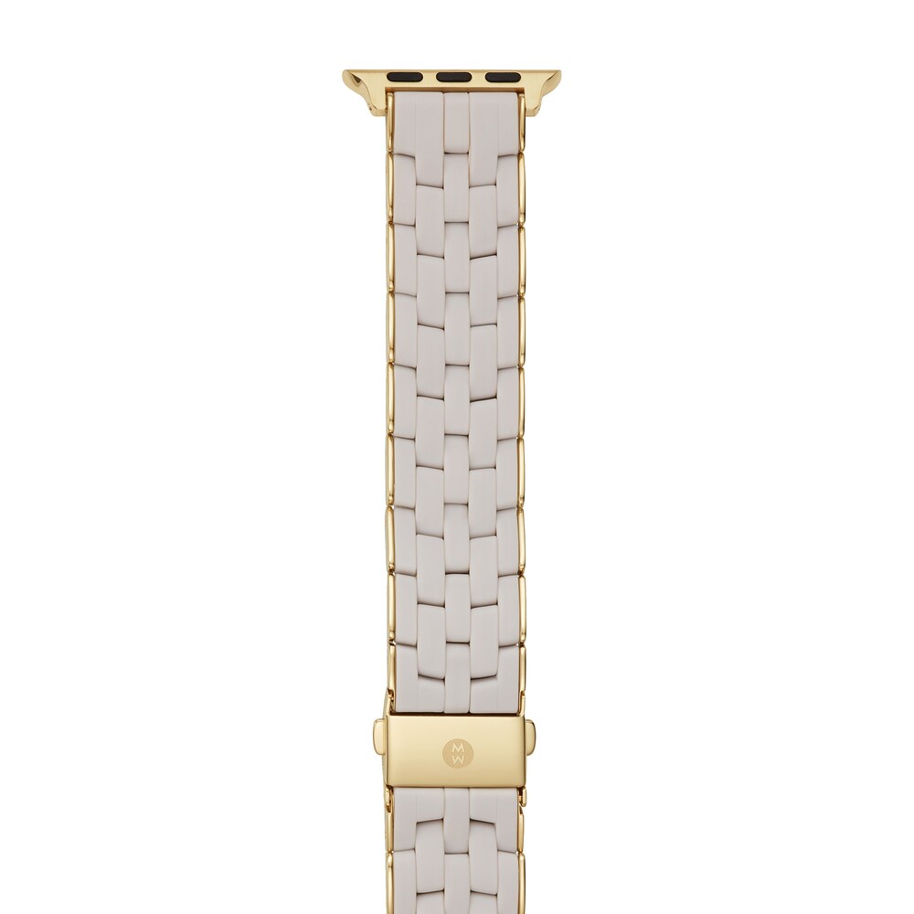 MICHELE Wheat Silicone Link Watch Strap MS20GP246269 BWHZ1mXg